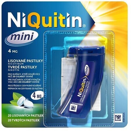 Niquitin Mini 4mg 20 pillen