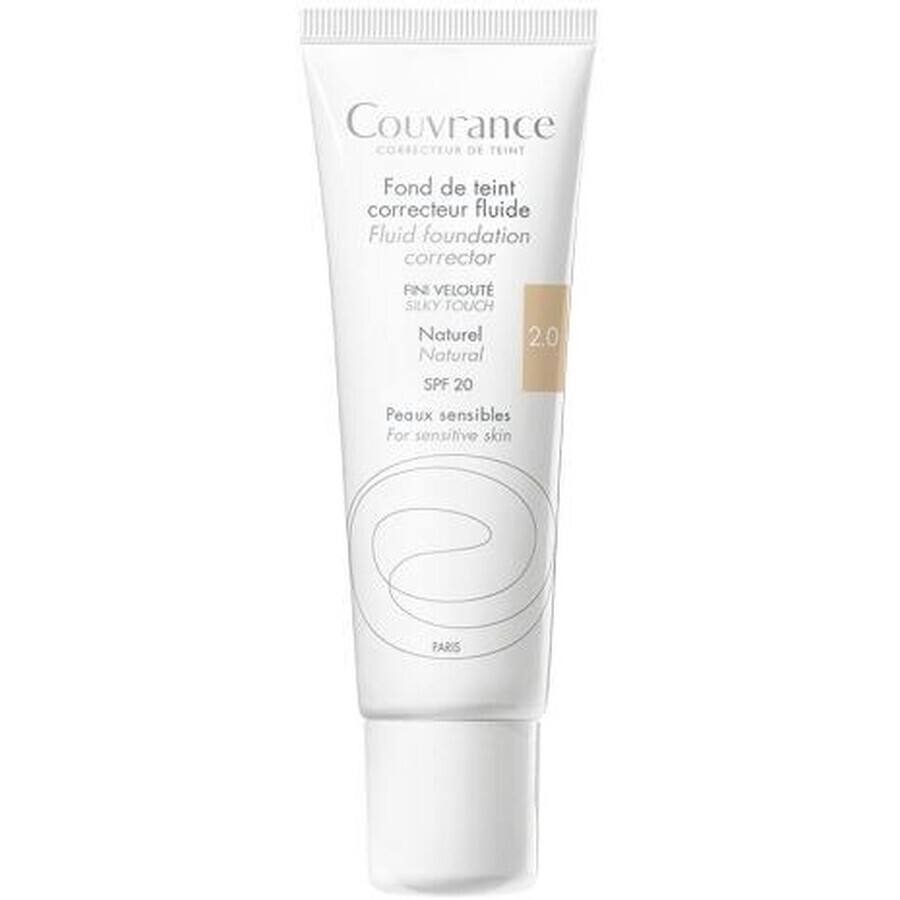 Avene Couvrance Couvrance Flüssige Deckkraft Make-up SPF20 Naturton 30 ml