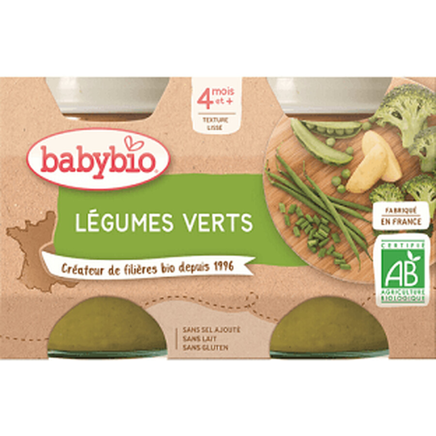 Babybio Shake de legume verzi 2 x 130 g