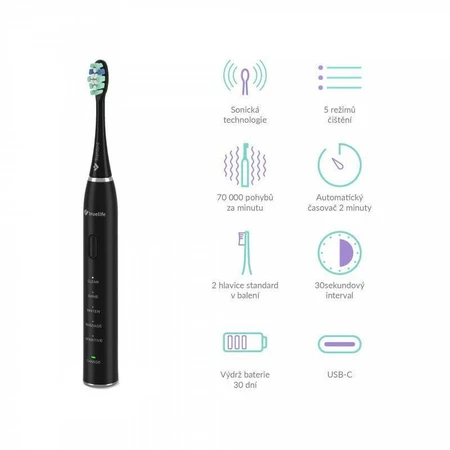TrueLife SonicBrush Clean30 Black sonic brush