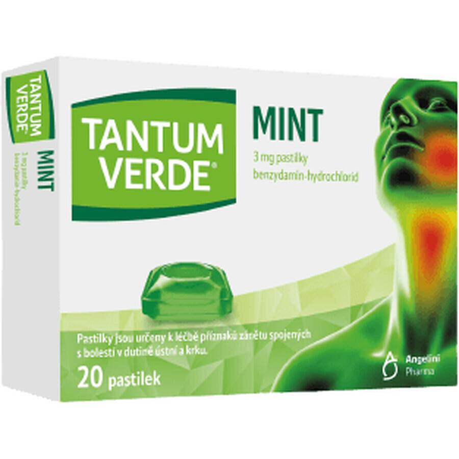 Tantum Green Peppermint 3 mg 20 tablets