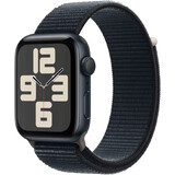 Apple Watch SE GPS Caja de aluminio de 44 mm con bucle deportivo, Medianoche