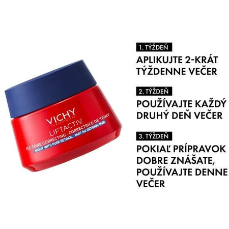 Vichy LIFTACTIV B3 Night Tinting Cream with pure retinol for cell renewal of hyperpigmented skin 50 ml
