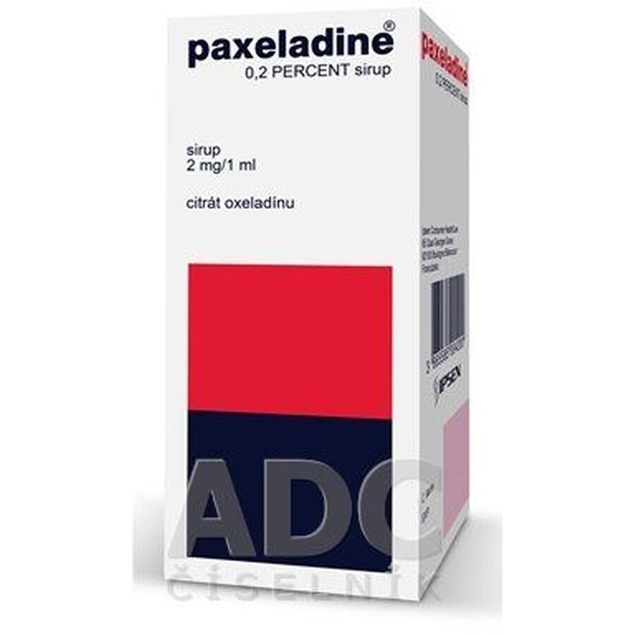 Paxeladine 0.2% syrup 100 ml