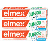 Elmex Junior Zahnpasta für Kinder von 6-12 Jahren 3 x 75 ml