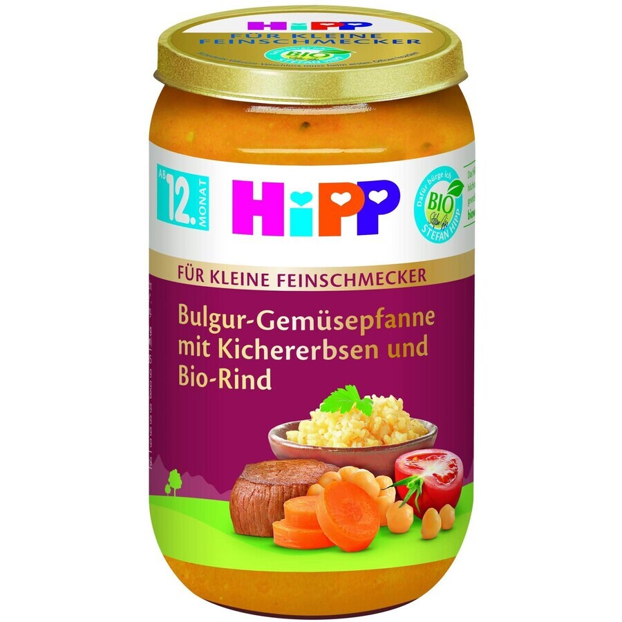 HiPP Little Gourmet Bulgur biologico con verdure e ceci e manzo biologico 220 g