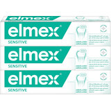 Elmex Sensitive Zahnpasta für empfindliche Zähne 3 x 75 ml