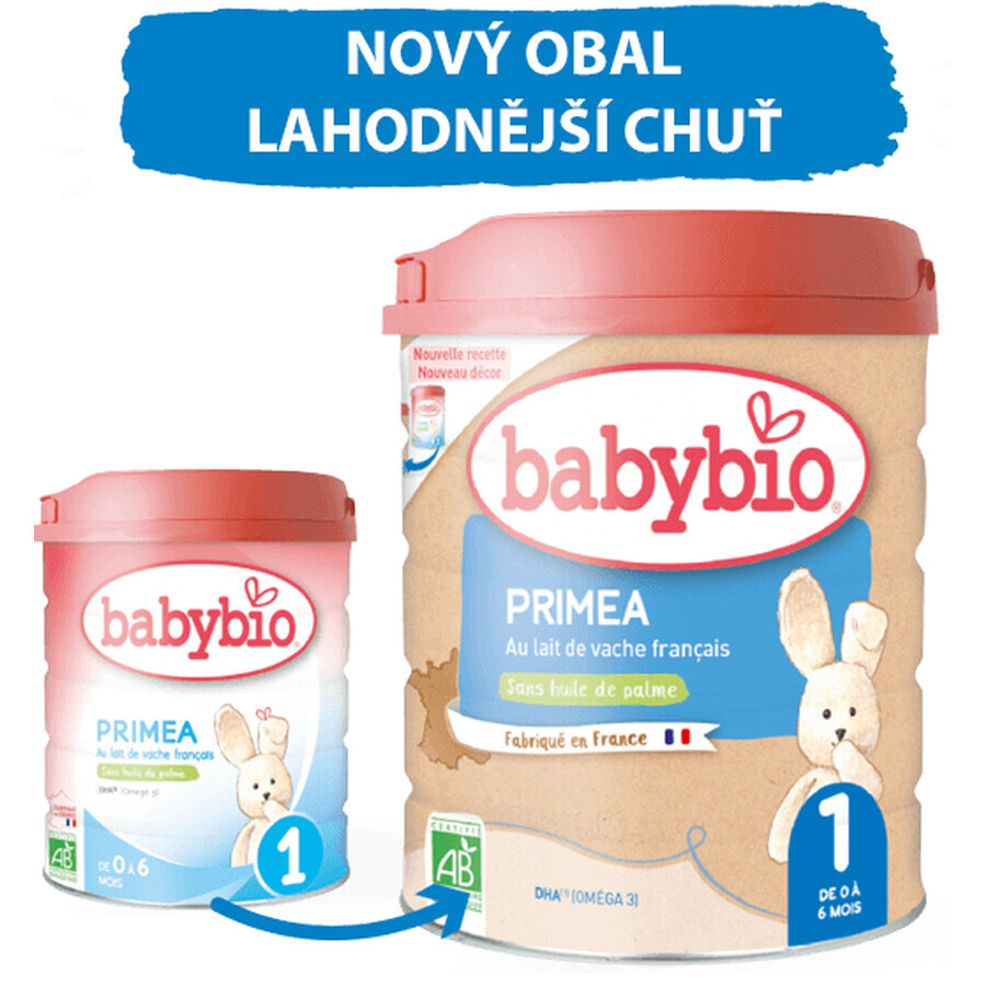 Babybio Primea 1 lapte praf organic pentru sugari 800 g