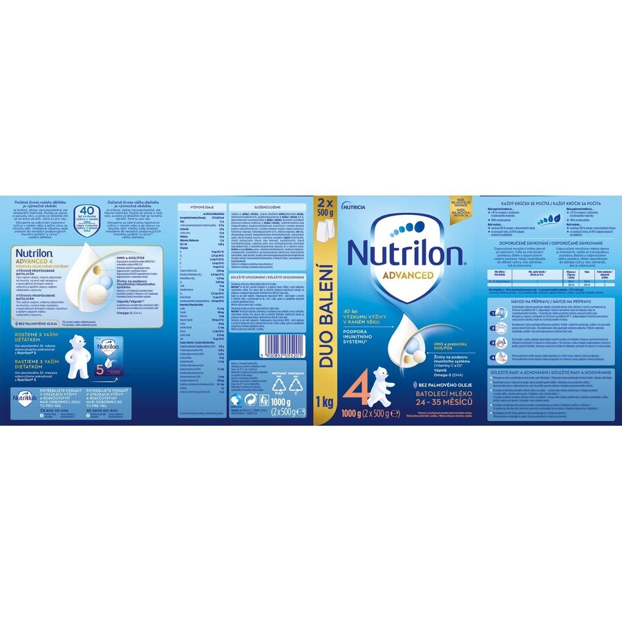 Nutrilon 4 toddler milk infant formula powder 1000 g