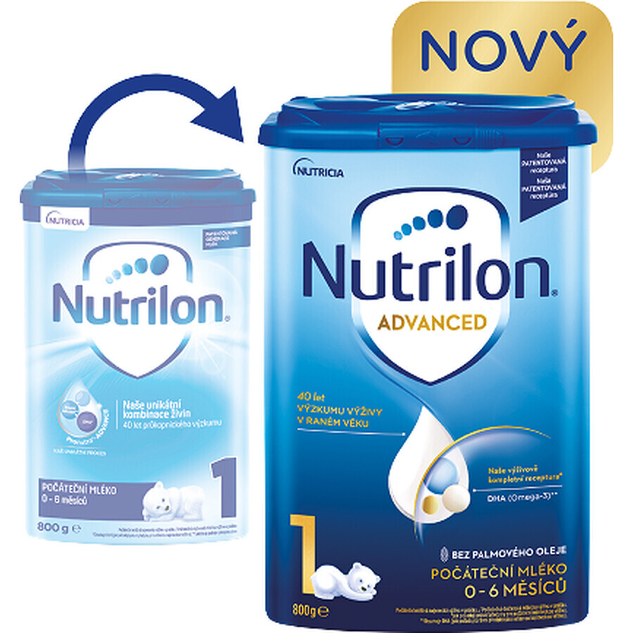 Nutrilon 1 Advanced lapte praf pentru sugari 6 x 800 g