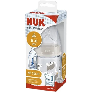 Nuk First Choice Fles Temperatuurregeling beige 150 ml