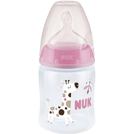 Nuk First Choice Fles Temperatuurregeling beige 150 ml