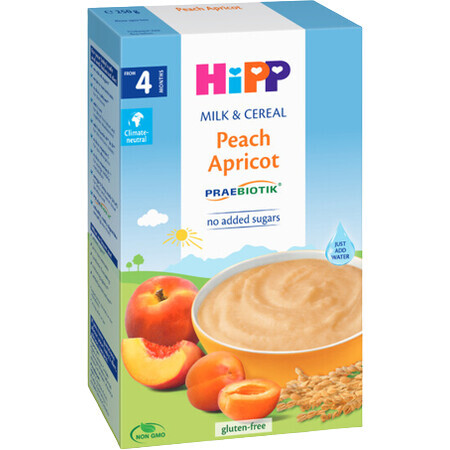 HiPP Praebiotik Lait en bouillie pêche et abricot 250 g