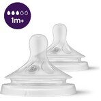 Philips Avent Natural Response 3 Slow Flow Sauger 1m+, 2 Stück