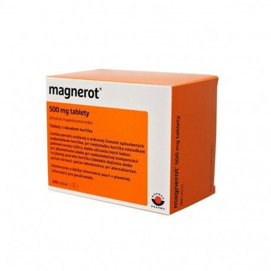 Magnerot with magnesium 200 tablets