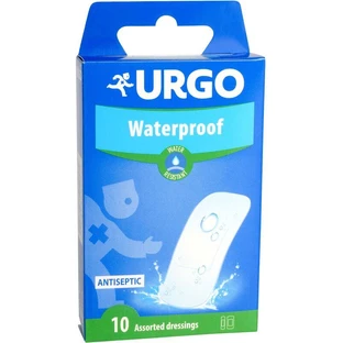 Urgo Waterproof Antiseptische Patch, waterproof, transparant, 2 maten 10 stuks