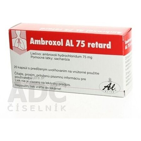 Ambroxol AL 75 vertraagd 75 mg 1 x 20 capsules