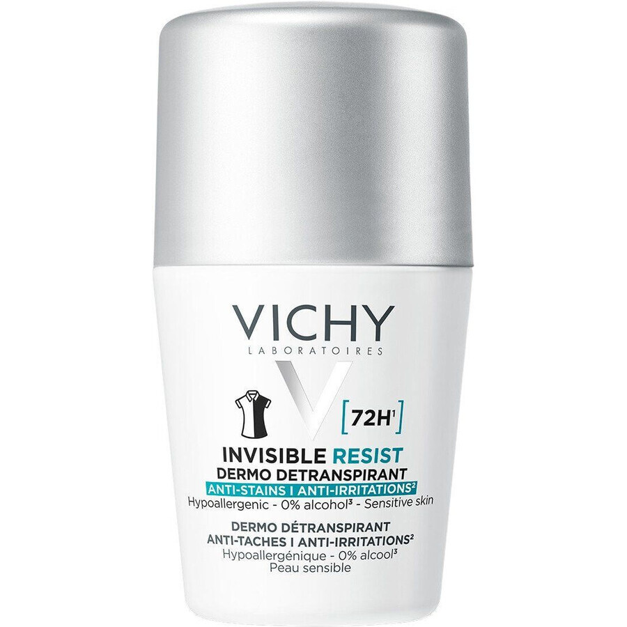 Vichy Invisible Resist 72H antiperspirant împotriva petelor și iritațiilor 50 ml