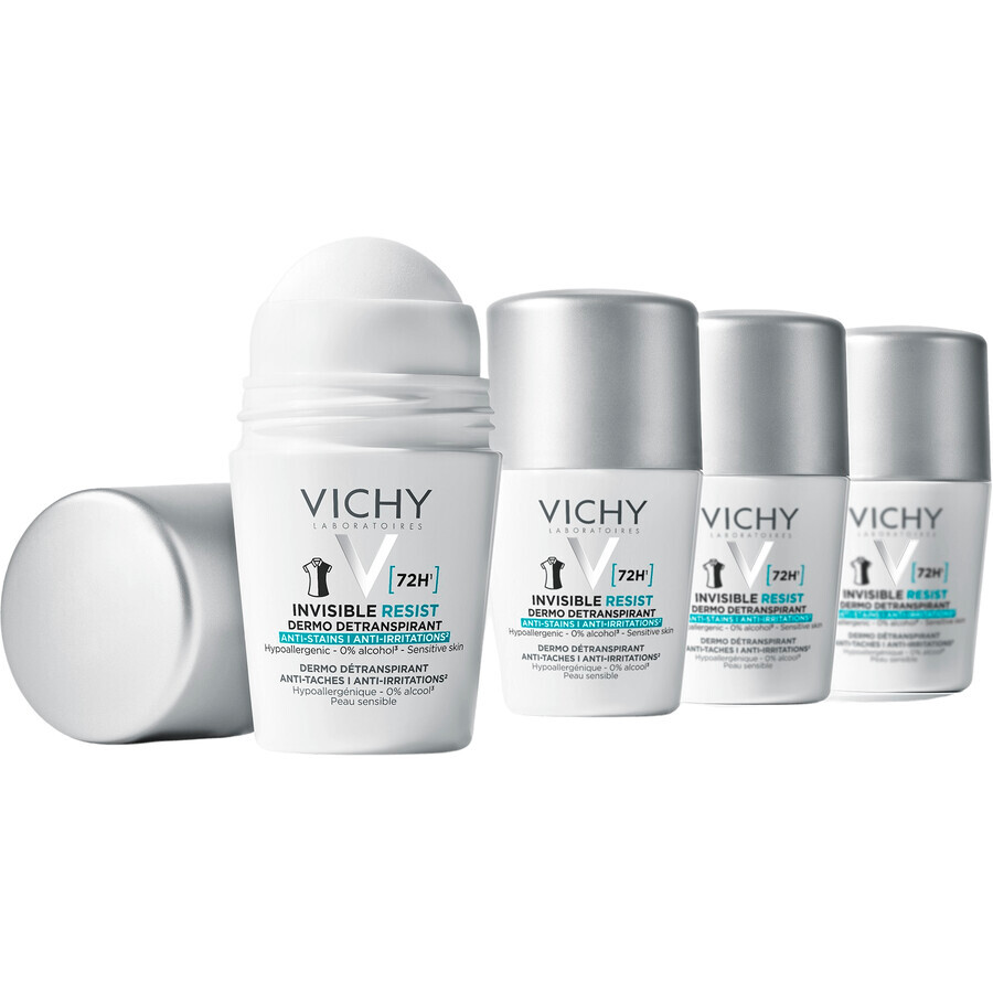 Vichy Invisible Resist 72H antiperspirant împotriva petelor și iritațiilor 50 ml