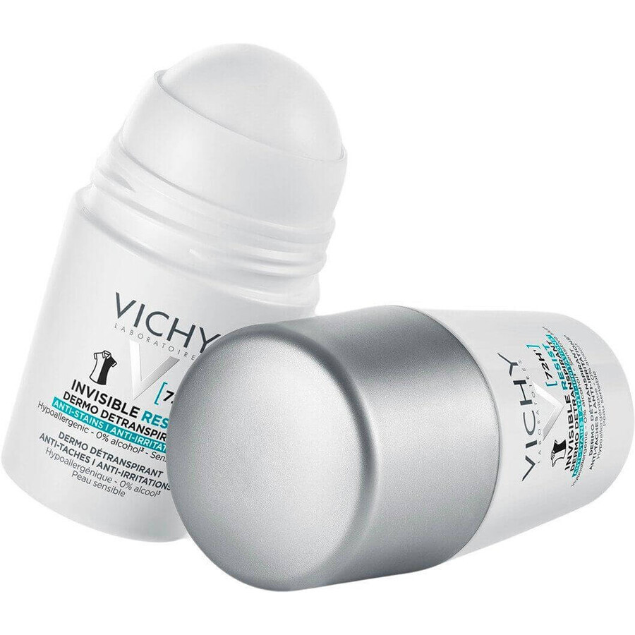 Vichy Invisible Resist 72H antiperspirant împotriva petelor și iritațiilor 50 ml