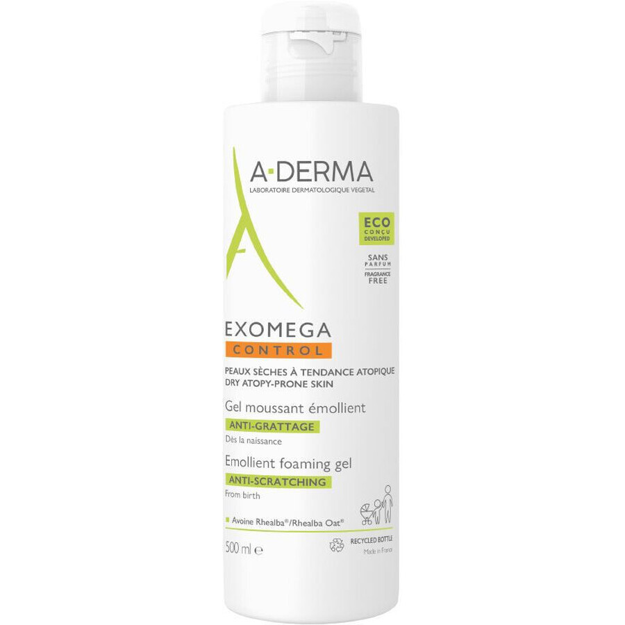 A-Derma Exomega CONTROL Schuimende Verzachtende Gel 500 ml