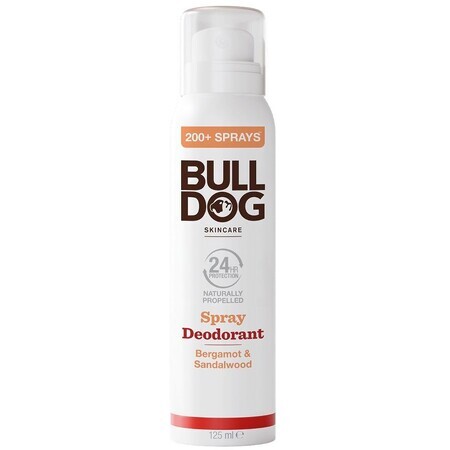 Bulldog Bergamote et bois de santal Déodorant en spray 125 ml