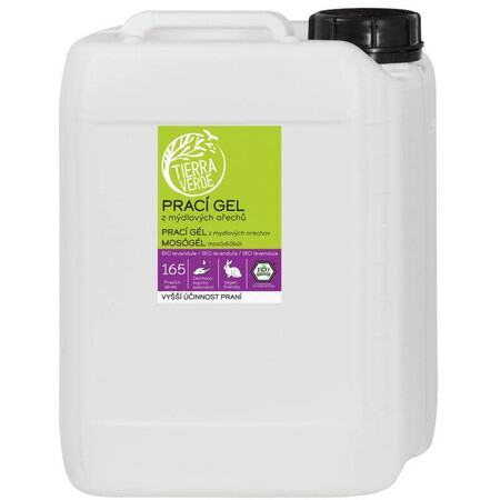 Jabón en gel de nueces Tierra Verde con aceite esencial de lavanda ecológico 5 l