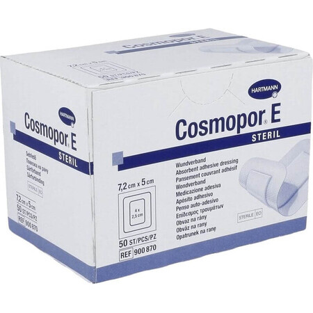 Hartmann COSMOPOR E STERILE sterile Wundauflage (7,2x5cm) 1x50 Stück