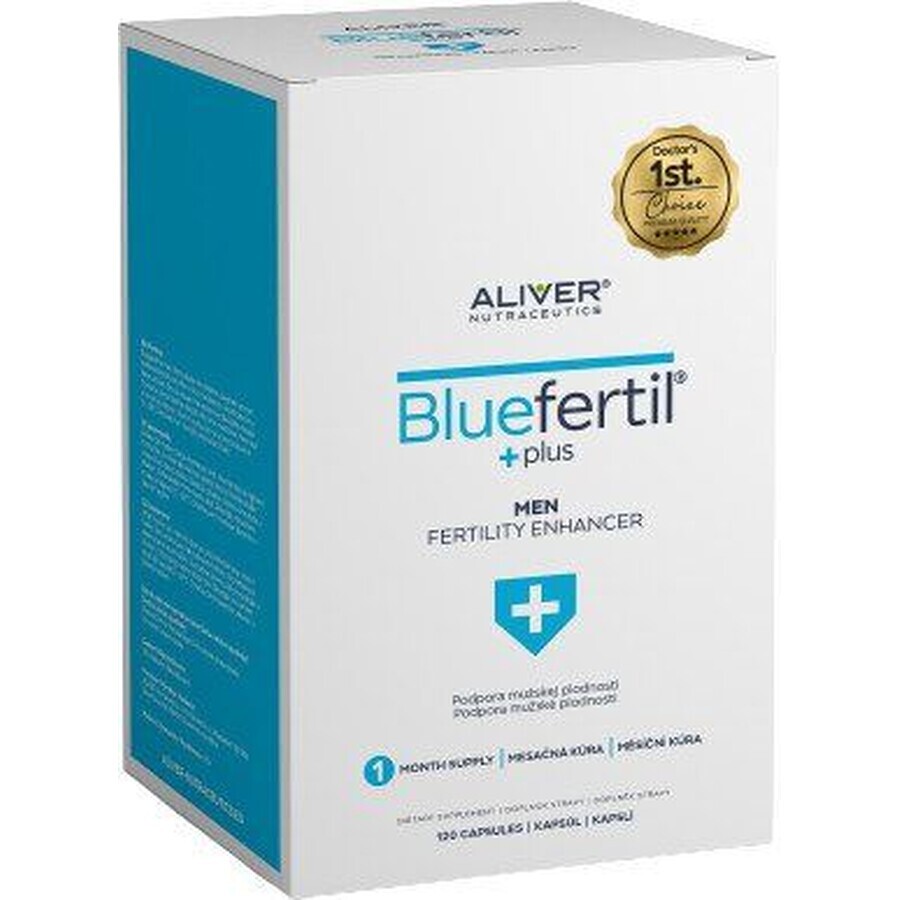 Aliver Nutraceutics BlueFertil Plus supliment nutritiv pentru bărbați 120 capsule