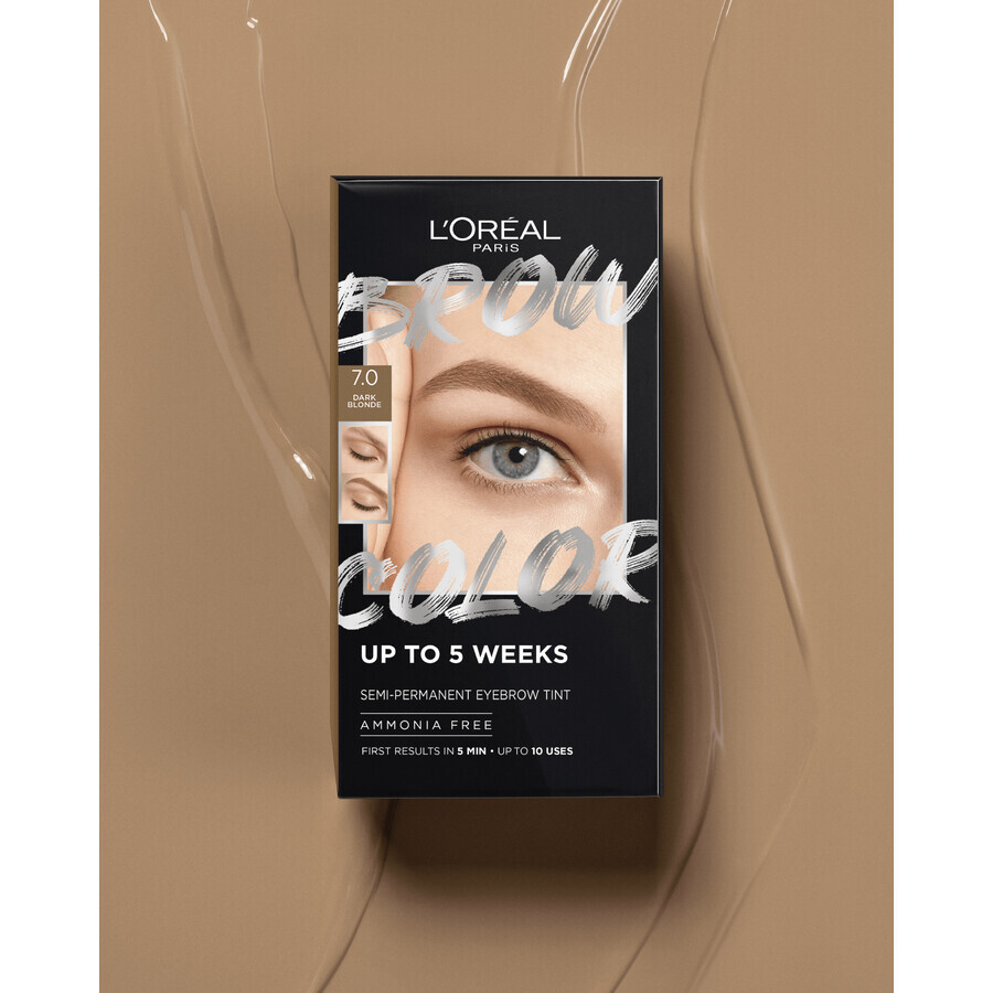 L'Oréal Paris Brow Color 7.0 Donker Blond semi-permanente wenkbrauwkleur