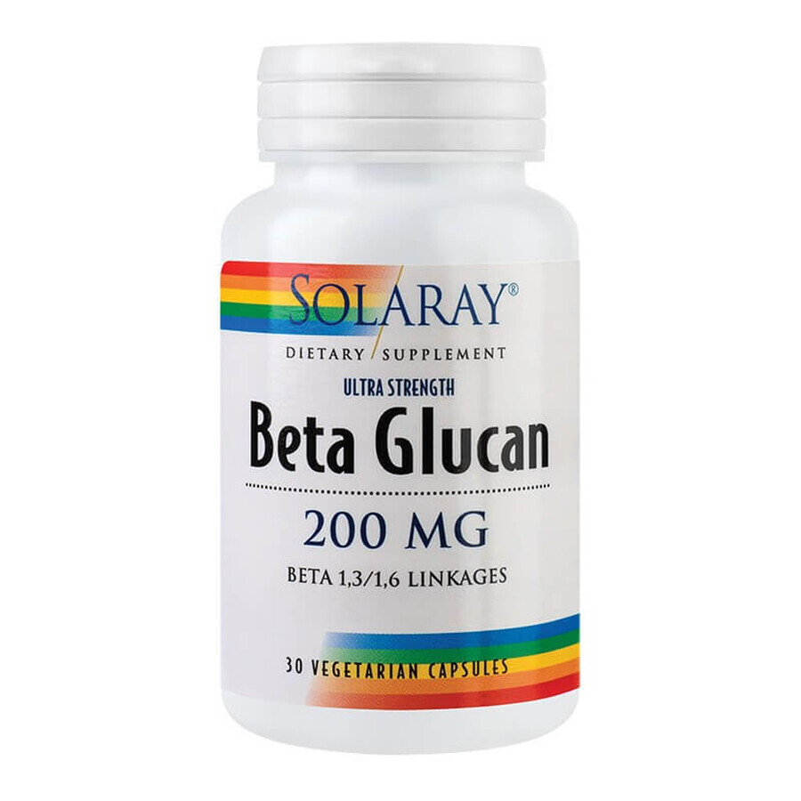 Beta-Glucan 200mg Solaray, 30 Kapseln, Secom