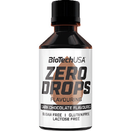 BiotechUSA Aromatropfen Zero Drops Zartbitterschokolade 50 ml