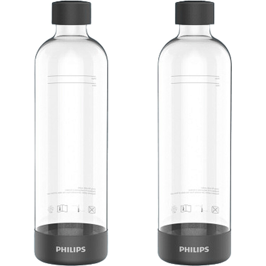 Philips Aquashield Botella carbonatada ADD911BK/10 2 unidades