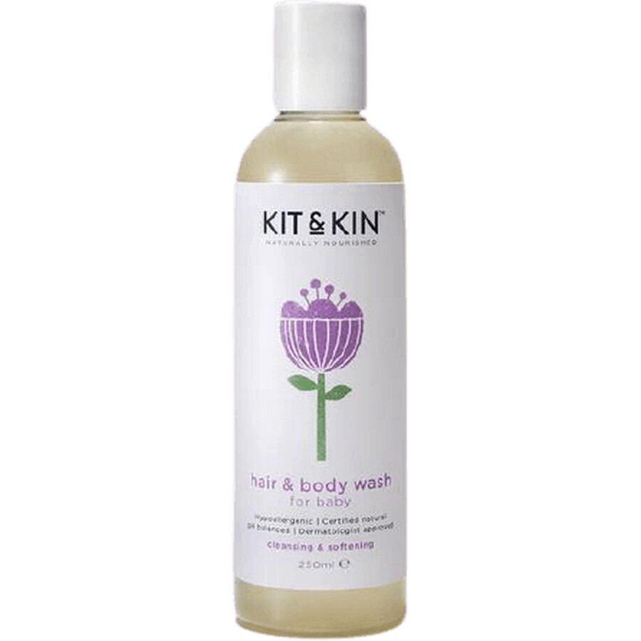 Kit & Kin Haar & Lichaam Shampoo 250 ml