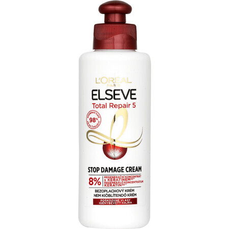 L'Oréal Paris Leave-in-Pflege für geschädigtes Haar Elseve Total Repair 5 (Stop Damage Cream) 200 ml