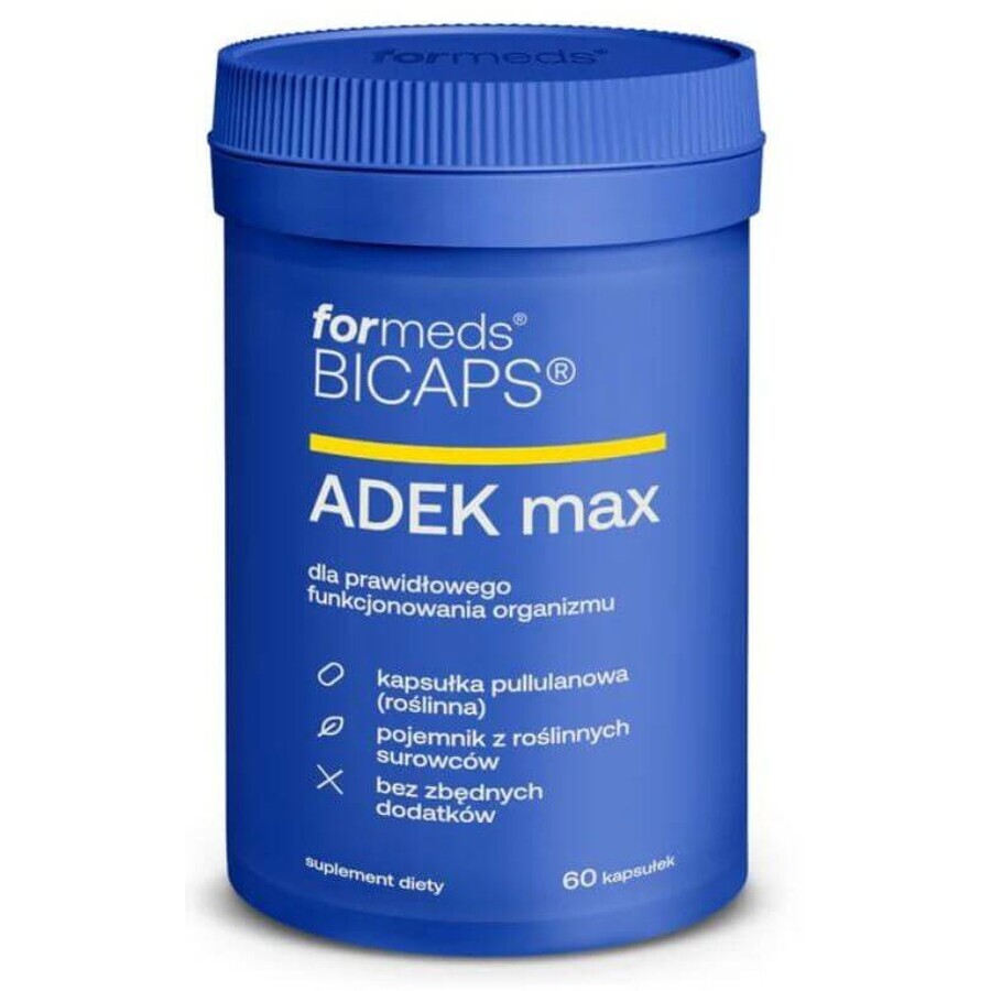 Bicaps ADEK Max 60 capsules Vormen