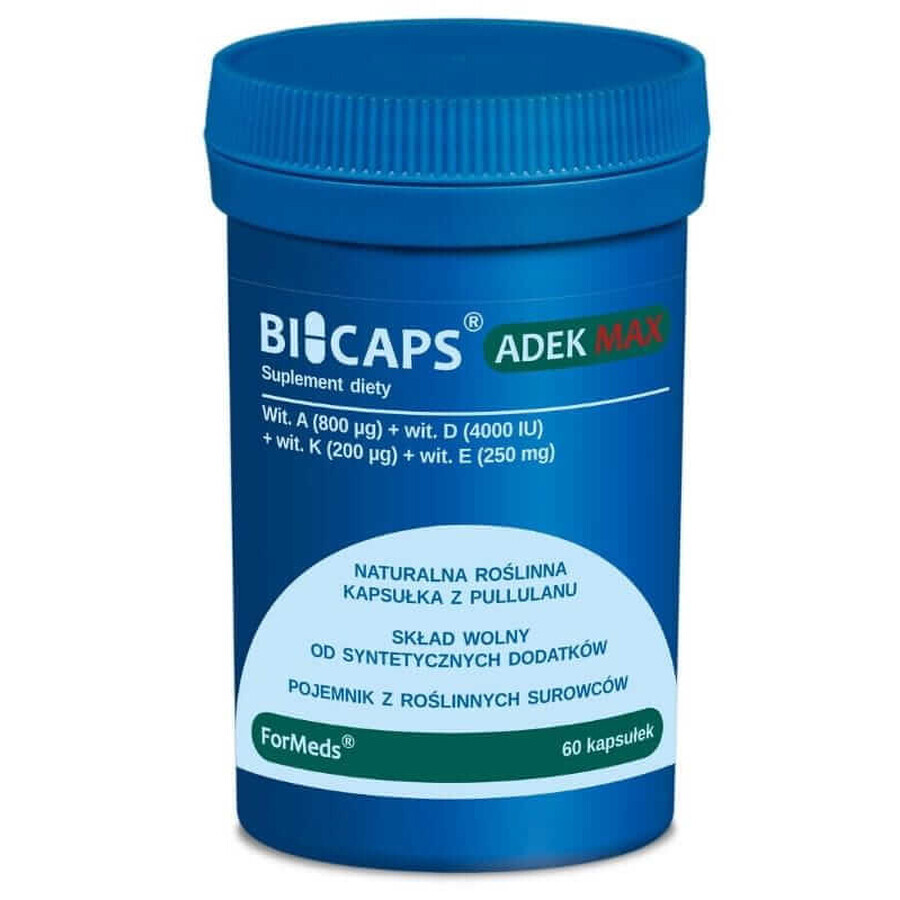 Bicaps ADEK Max 60 capsules Vormen