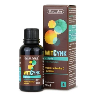 Skoczylas WitCynk, witamina C z cynkiem, krople, 30 ml