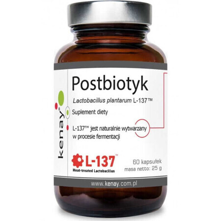 Postbiotikum Lactobacillus plantarum L-137, 60 Kapseln Kenay