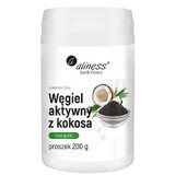 Kokospoeder geactiveerde houtskool 200 g Aliness