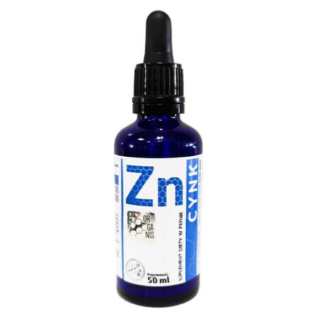 Liquid zinc drops 50 ml Organis