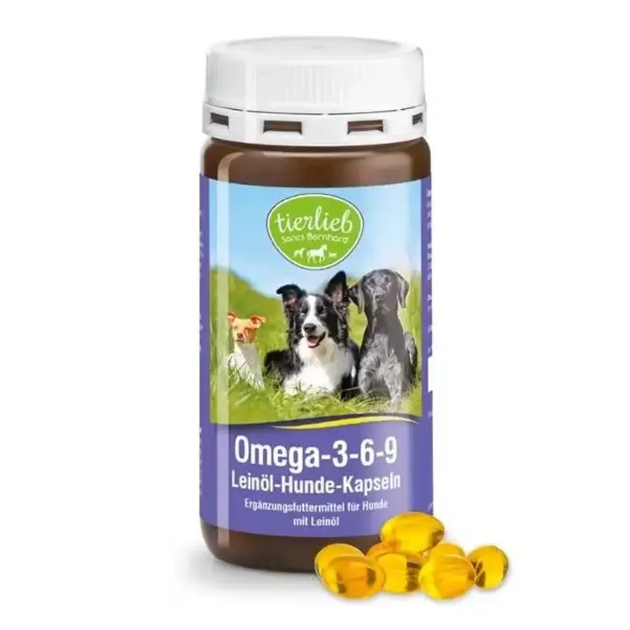 Omega 3-6-9 for dogs 180 capsules - Tierlieb Sanct Bernhard