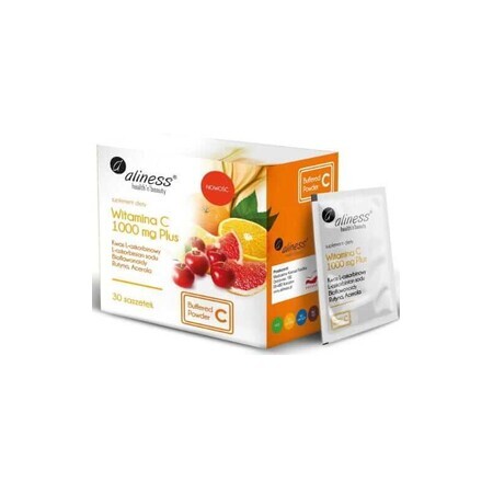 Vitamin C 1000 mg PLUS bioflavonoids, rutin, acerola 30 sachets Aliness