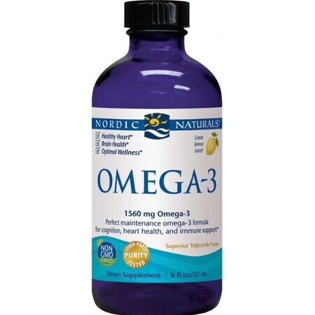 Nordic Naturals Omega-3 1560 mg EPA/DHA from deep-sea fish lemon 237 ml