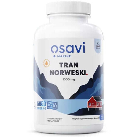 Osavi Tran Limón Noruego 1000 mg, 180 cápsulas blandas