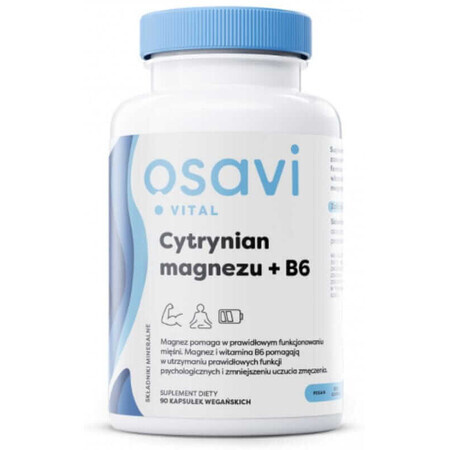 Osavi Magnesiumcitraat + B6 - 90 capsules