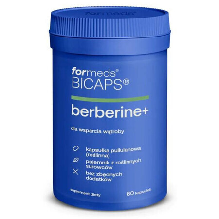 Bicaps Berberine + (berberine hcl, distel, artisjokken) 60 capsules Vormen