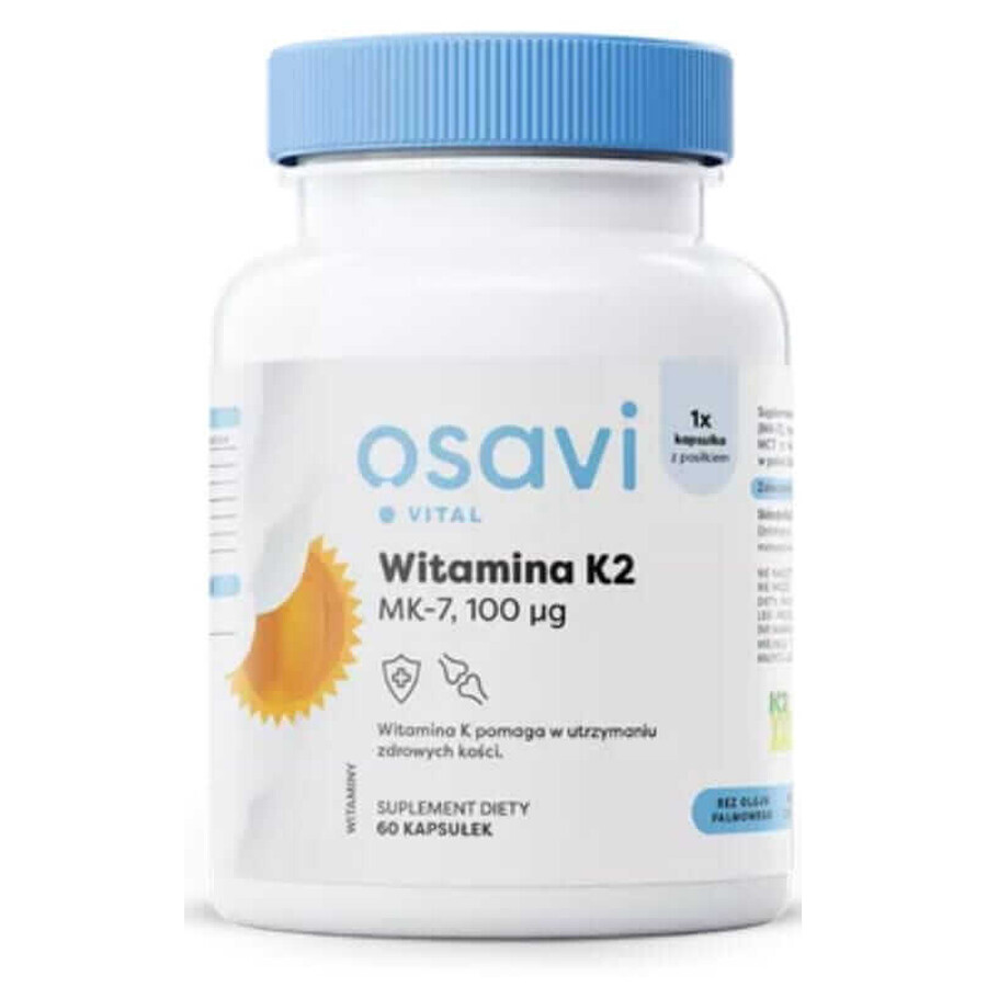 Osavi Vitamine K2 MK-7, 100 μg (60 capsules)