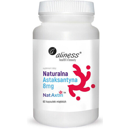 Natural Astaxanthin Nat Axtin 8mg 60 capsules Aliness