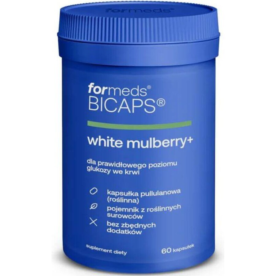 Bicaps Blackberry White+ 60 capsules Vormen